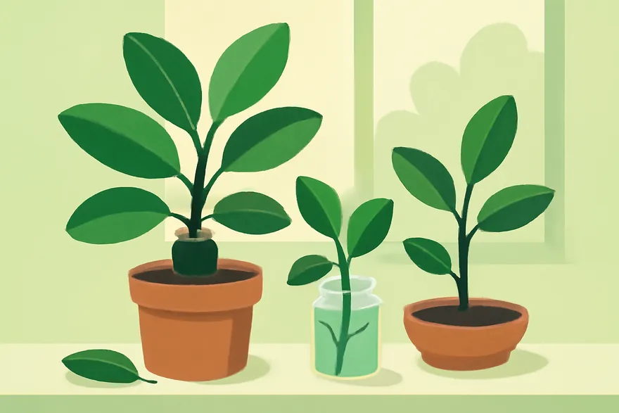 Air Layering vs. Traditional Cuttings: Which Actually Roots Ficus, Rubber Plants, and Other Woody Stems
