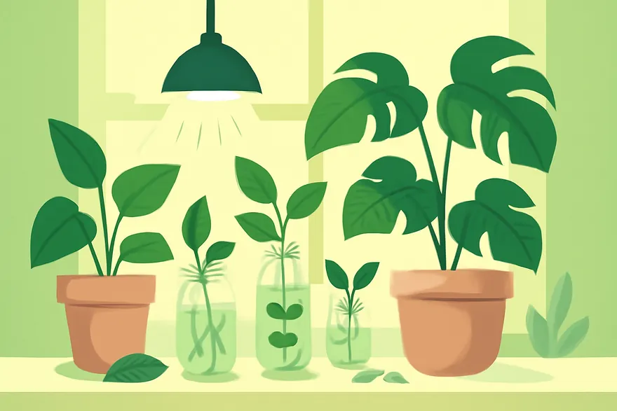 Indoor Grow Lights for Rooting Cuttings: Distance, Hours, and Wattage That Actually Work